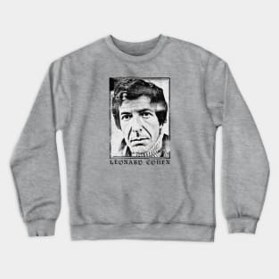 Leonard cohen/Aesthetic art for fans Crewneck Sweatshirt